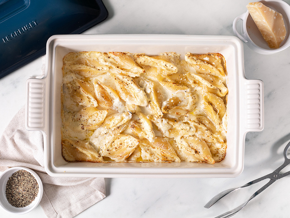 Cacio e Pepe Stuffed Shells